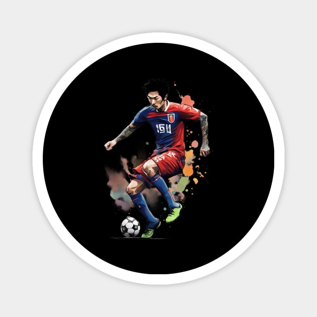 Asian Football Magnet by animegirlnft